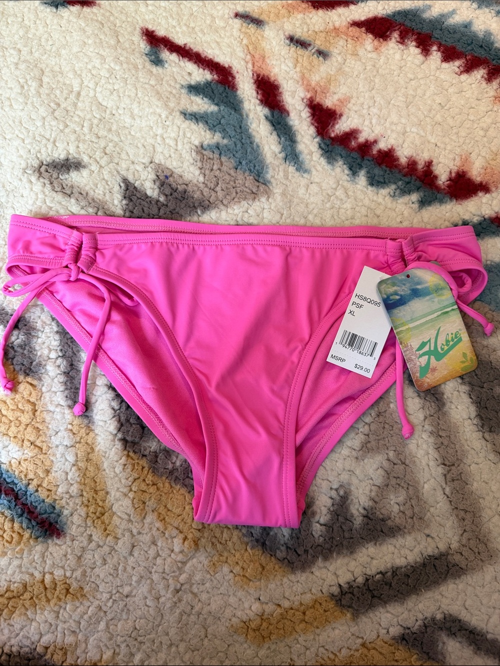 Hobie Bright Pink Side-Tie Bikini Bottoms